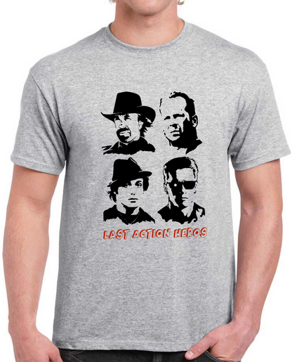T-shirt Chuck Norris, Bruce Willis, Sylvester Stallone, Arnold Schwarzenegger
