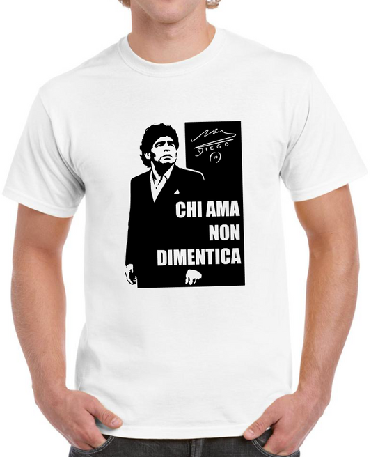 T-shirt MARADONA CHI AMA NON DIMENTICA