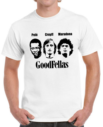 T-shirt GOODFELLAS, PELÉ, CRUYFF, MARADONA