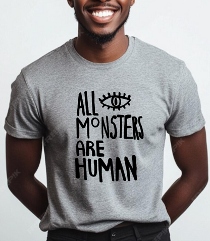 Camiseta ALL MONSTERS ARE HUMAN