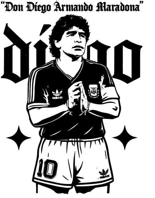 T-shirt DON DIEGO ARMANDO MARADONA