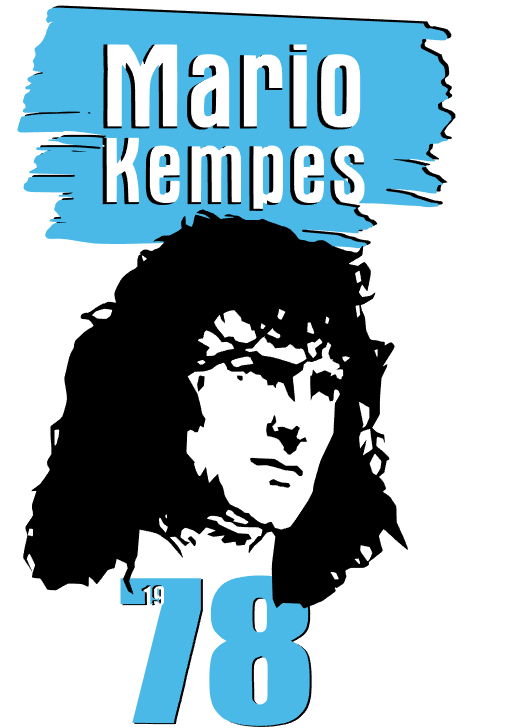 T-shirt with MARIO KEMPES 1978