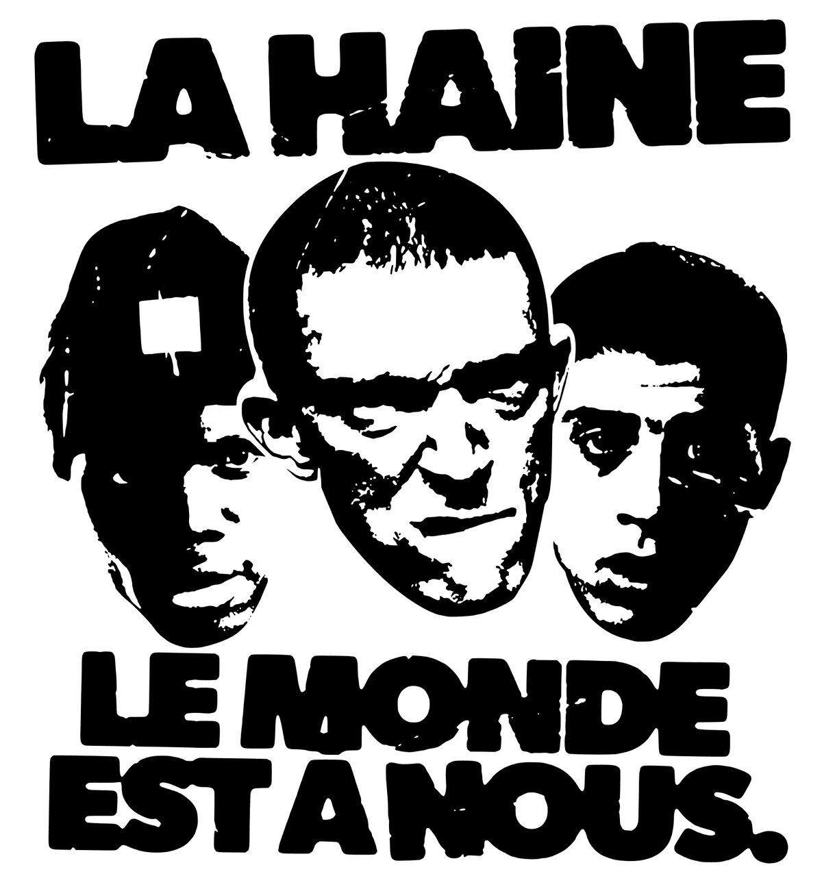 T-shirt  LA HAINE, LE MONDE EST À NOUS