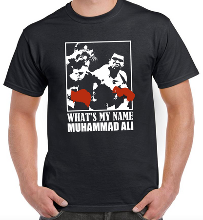 T-shirt avec MUHAMMAD ALI, WHAT'S MY NAME