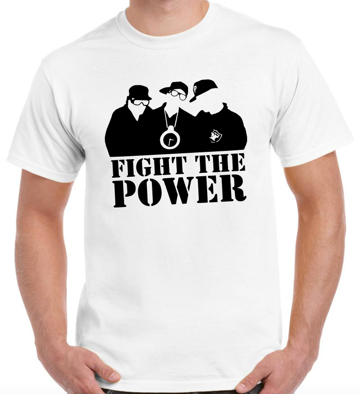 T-shirt avec PUBLIC ENEMY, FIGHT THE POWER