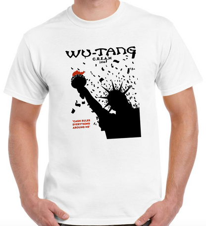 Camiseta con WU TANG CLAN, CREAM 1994