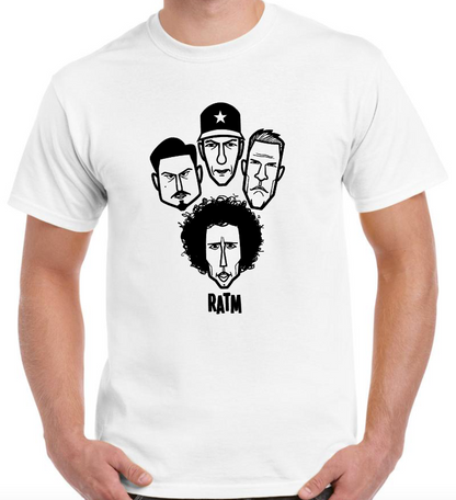 T-shirt with RAGE AGAINST THE MACHINE