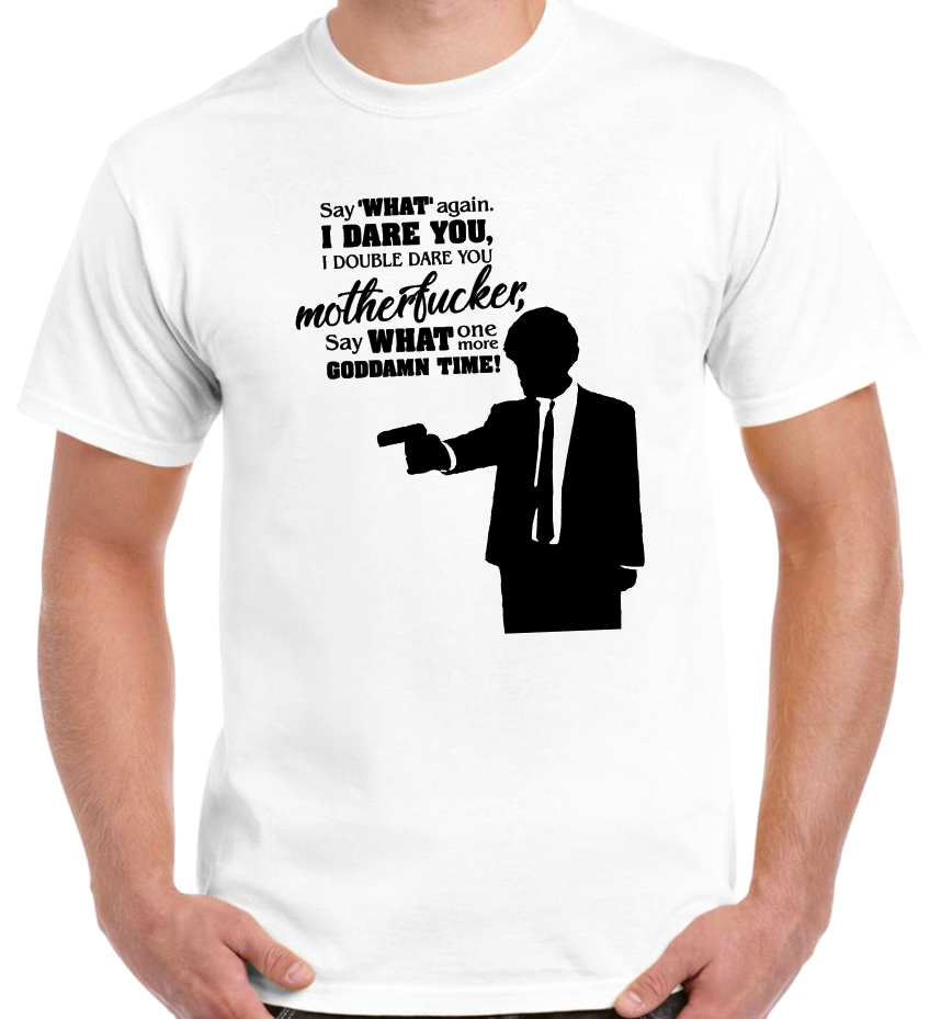 T-shirt with JULES (Samuel L. Jackson) in PULP FICTION