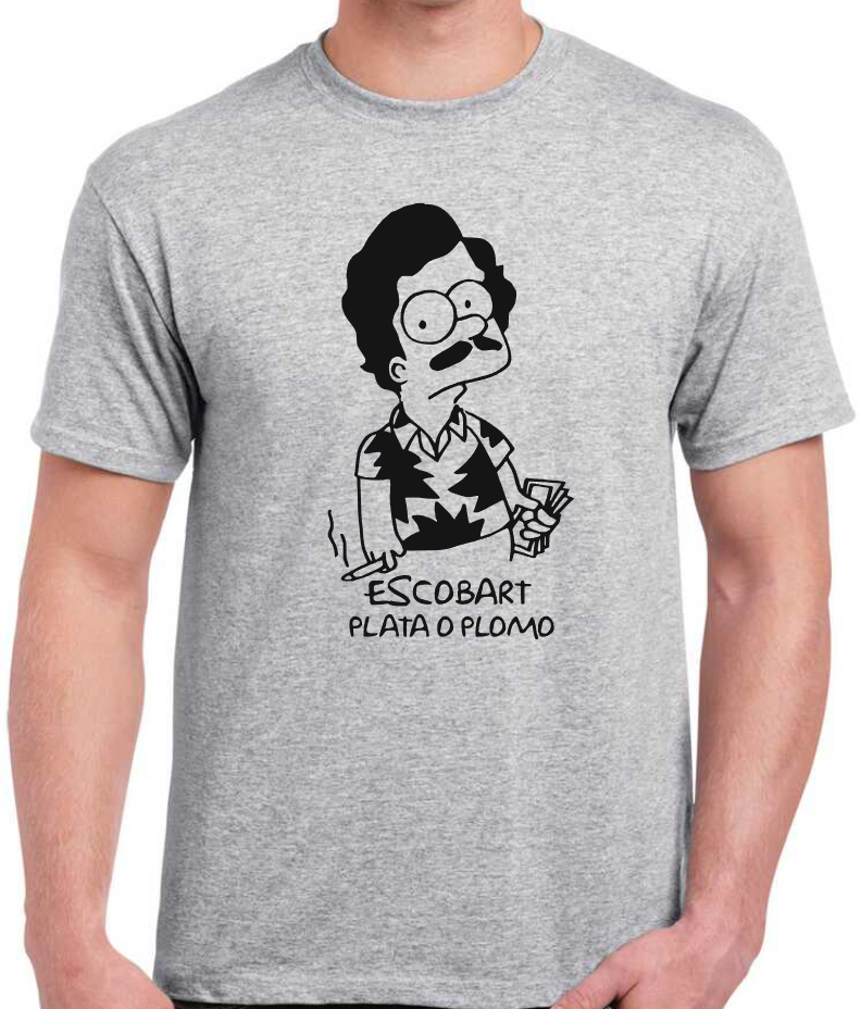 T-shirt avec ESCOBART, PLATA O PLOMO