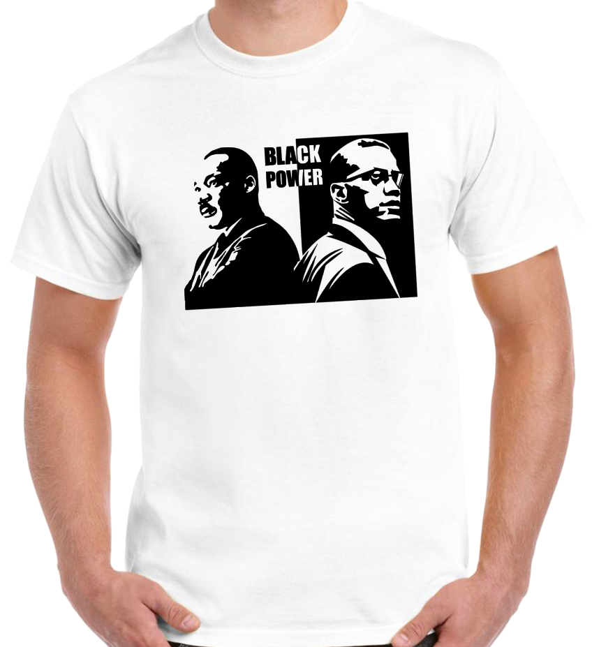 T-shirt avec MALCOLM X et MARTIN LUTHER KING, BLACK POWER