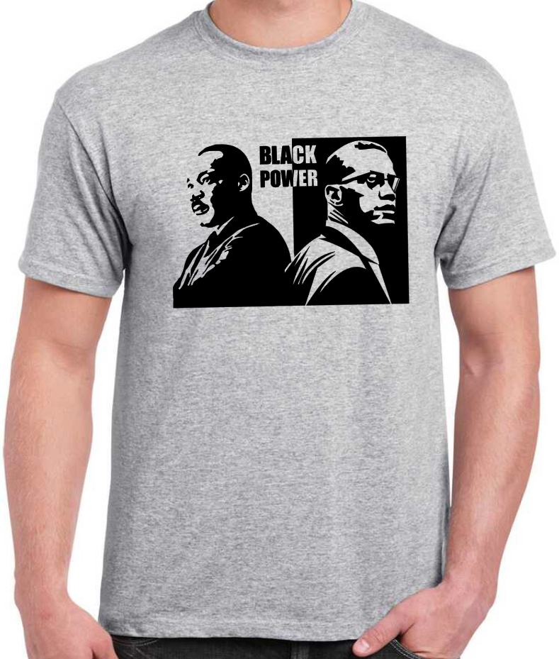 T-shirt avec MALCOLM X et MARTIN LUTHER KING, BLACK POWER