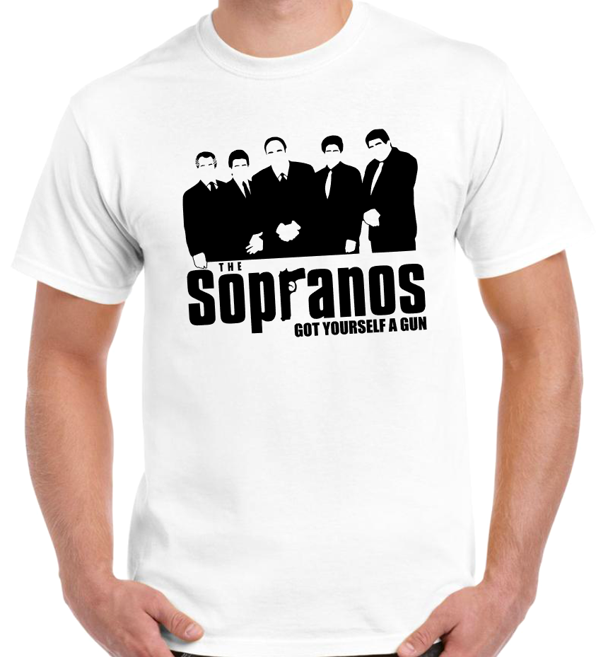 T-shirt THE SOPRANOS with TONY, SILVIO, PUSSY, CHRISTOPHER AND PAULIE