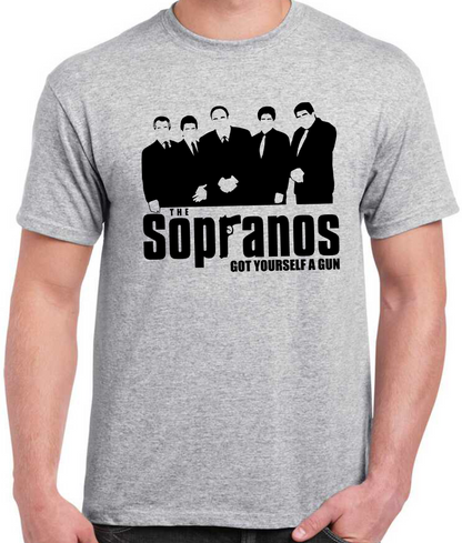 T-shirt THE SOPRANOS with TONY, SILVIO, PUSSY, CHRISTOPHER AND PAULIE