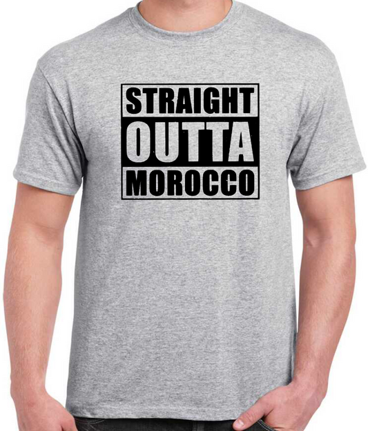 T-shirt avec STRAIGHT OUTTA MOROCCO