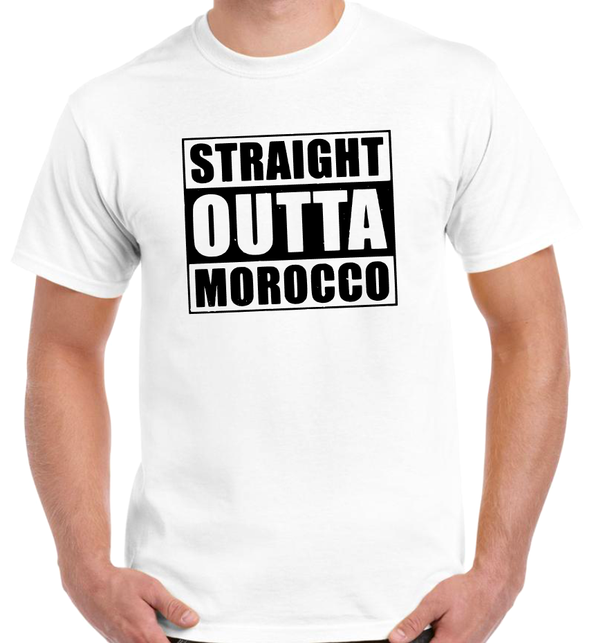 Camiseta con STRAIGHT OUTTA MOROCCO