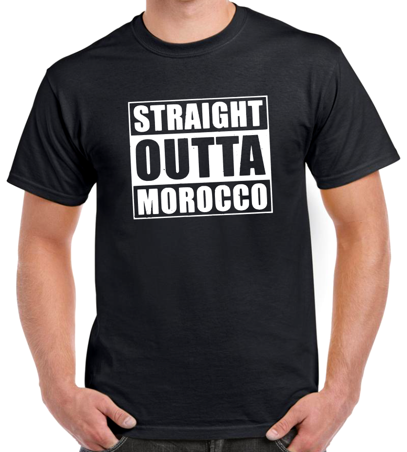 Camiseta con STRAIGHT OUTTA MOROCCO