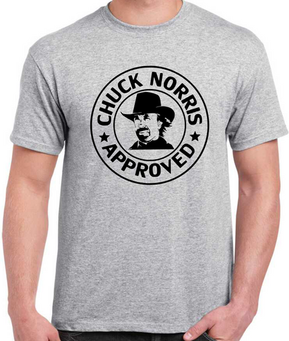 T-shirt with CHUCK NORRIS APPROVED