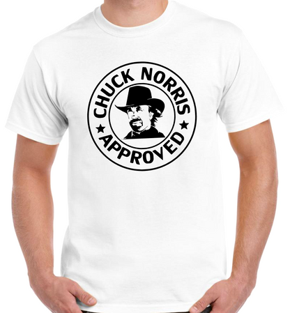 T-shirt with CHUCK NORRIS APPROVED