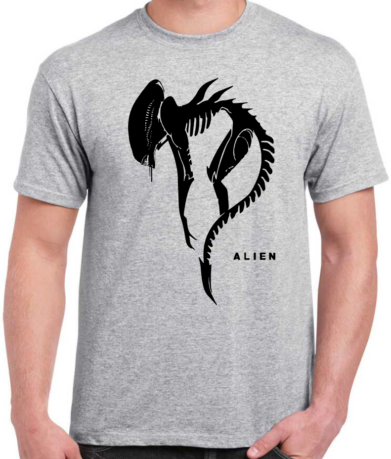 T-shirt with XENOMORPH in ALIEN