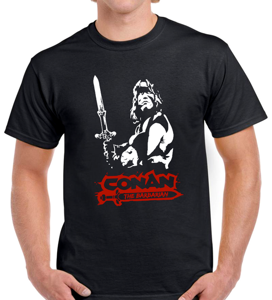 T-shirt avec CONAN LE BARBARE, ARNOLD SCHWARZENEGGER