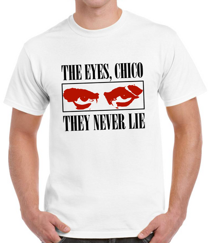 T-shirt avec TONY MONTANA, "THE EYES, CHICO. THEY NEVER LIE"