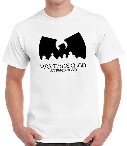 T-shirt with WU-TANG CLAN, STRIKES AGAIN