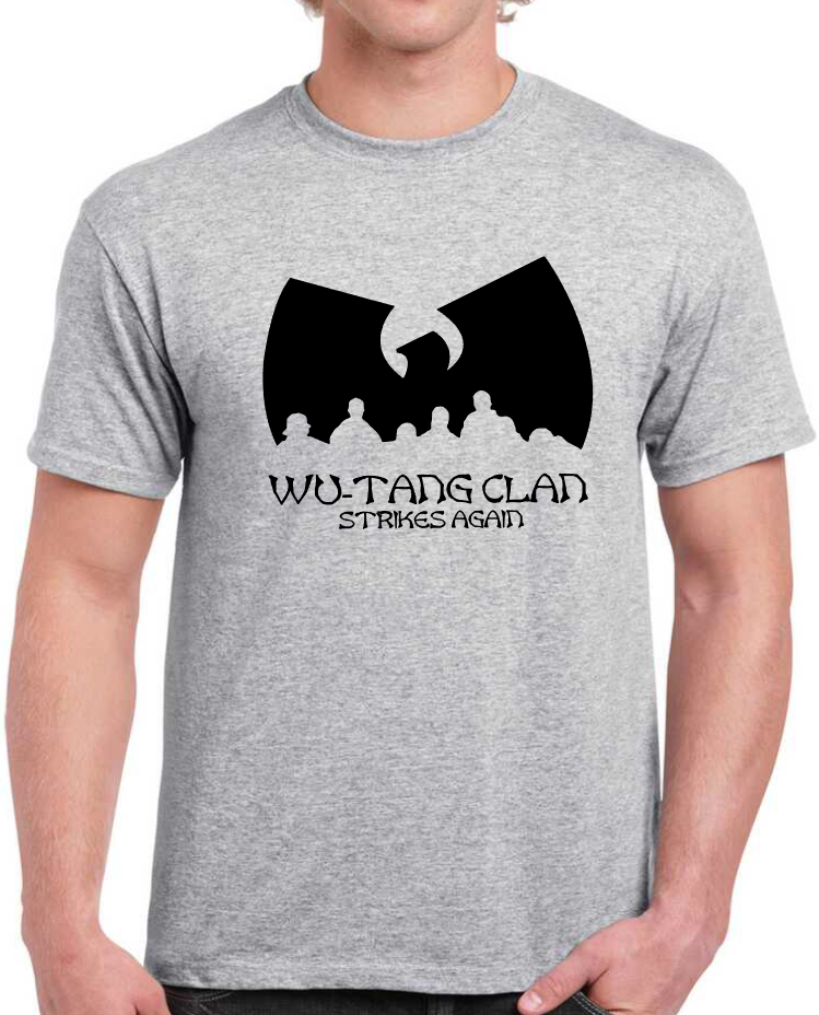 T-shirt with WU-TANG CLAN, STRIKES AGAIN