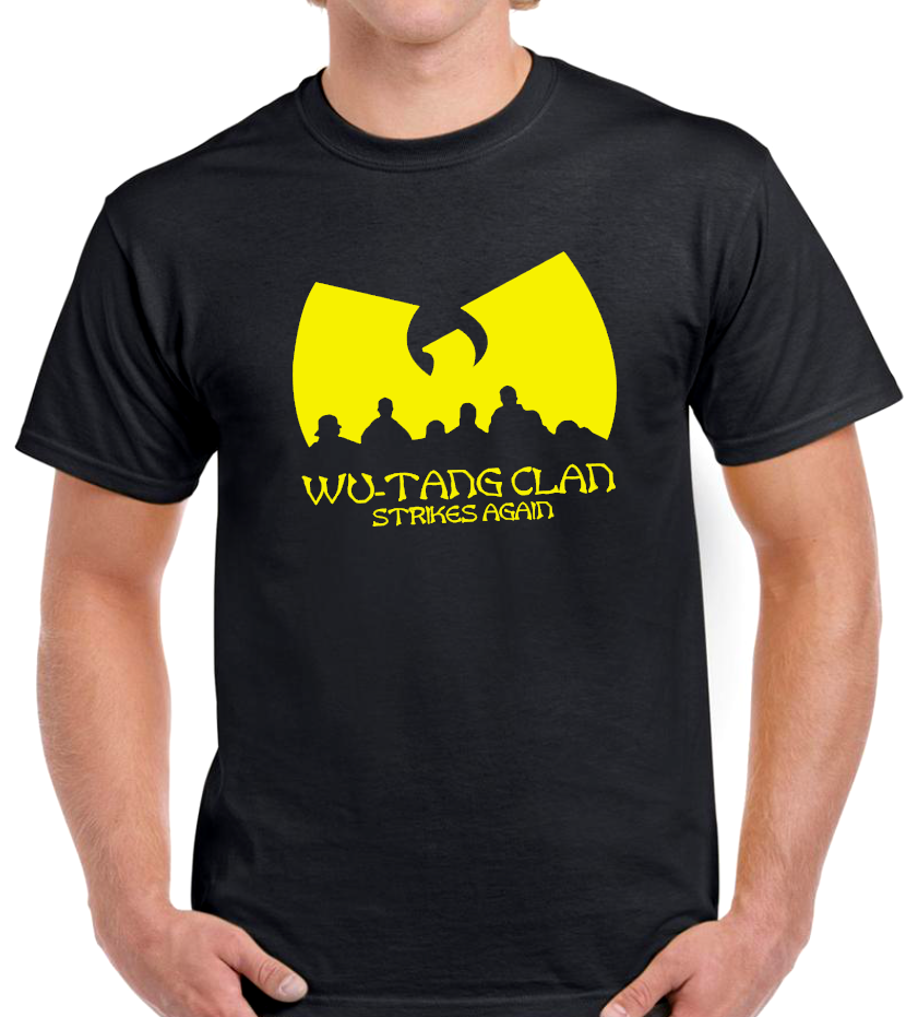 T-shirt with WU-TANG CLAN, STRIKES AGAIN