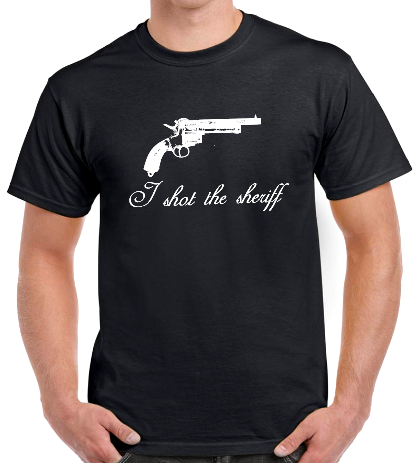 T-shirt BOB MARLEY, I SHOT THE SHERIFF