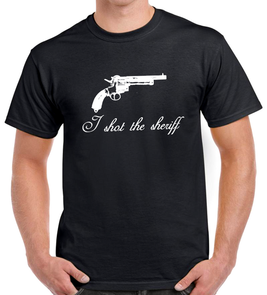 T-shirt BOB MARLEY, I SHOT THE SHERIFF