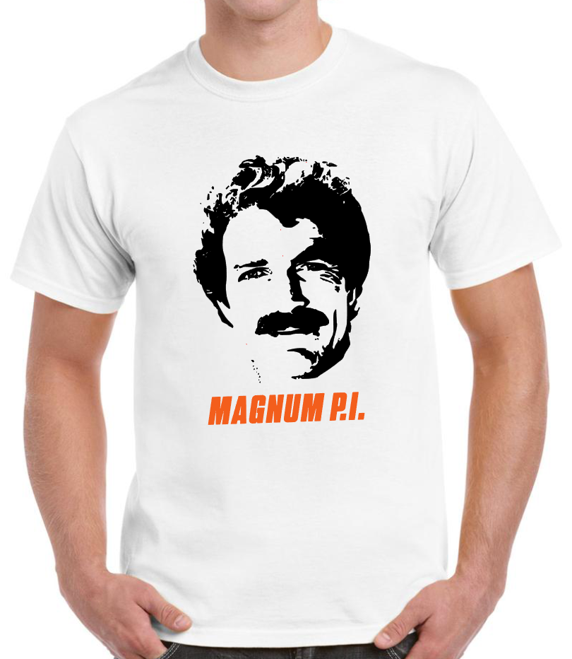 T-shirt with TOM SELLECK, MAGNUM, P.I.