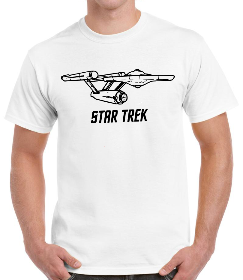 T-shirt  avec STAR SHIP ENTERPRISE STAR TREK