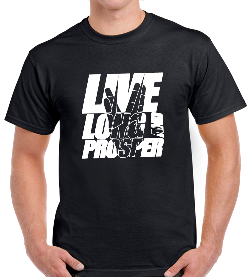 T-shirt  avec STAR TREK, LIVE LONG AND PROSPER