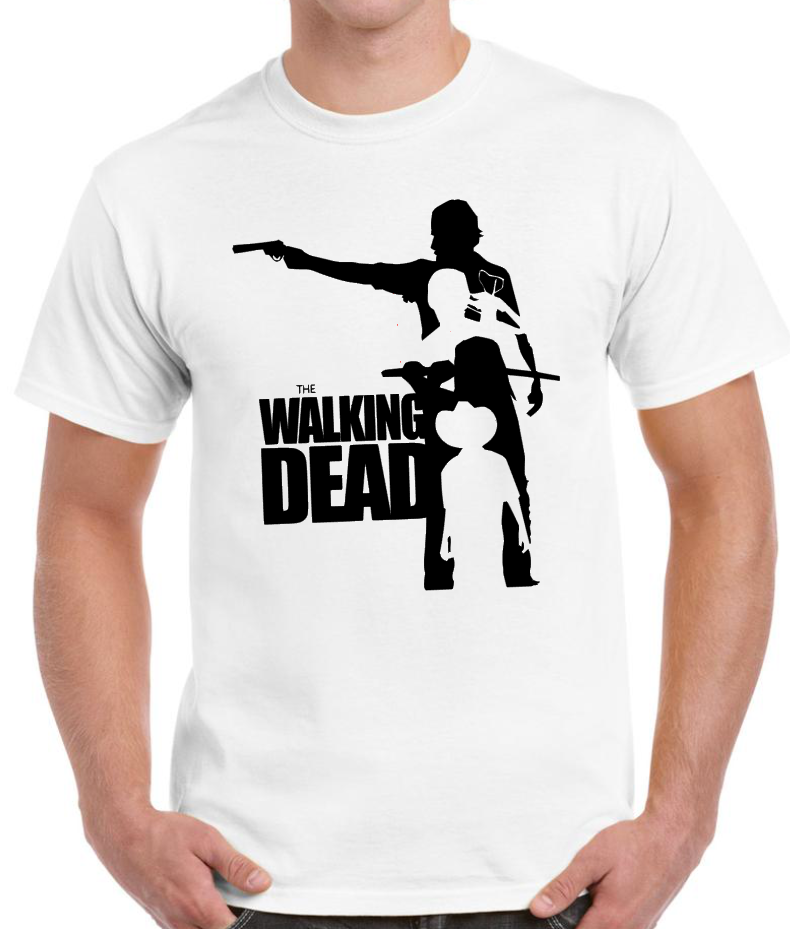 T-shirt  avec WALKING DEAD