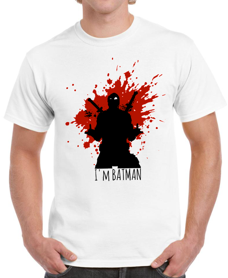 T-shirt avec DEADPOOL, I AM BATMAN