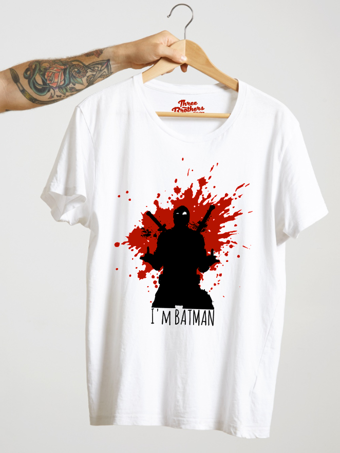 T-shirt avec DEADPOOL, I AM BATMAN