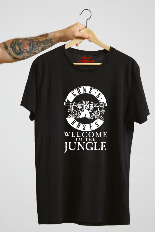 T-shirt avec GUNS N ROSES, WELCOME TO THE JUNGLE