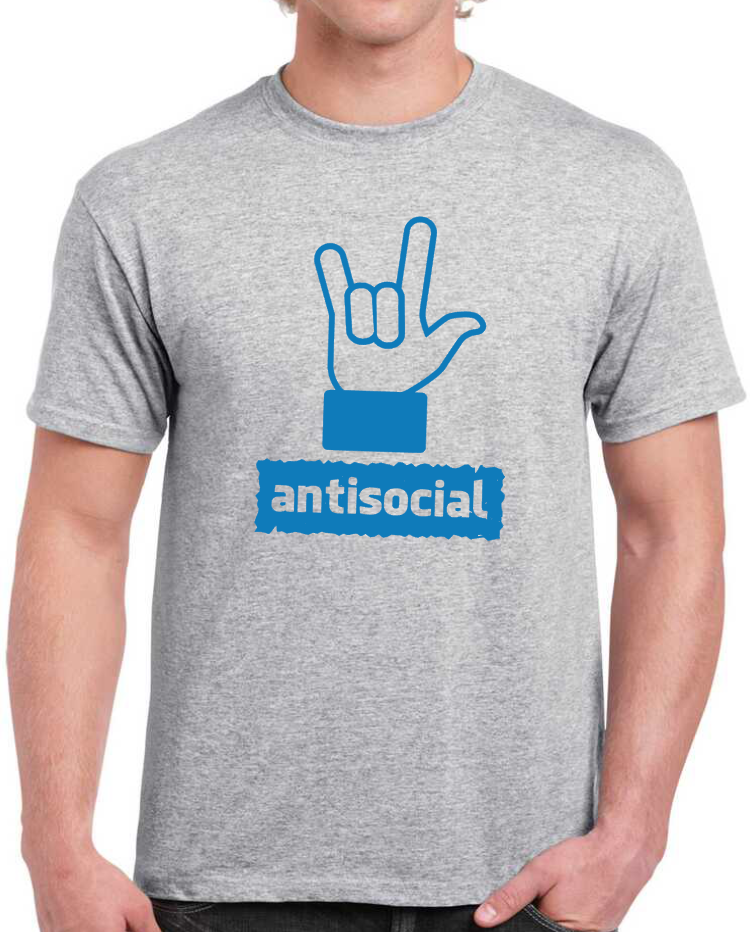 T-shirt Antisocial reseaux sociaux