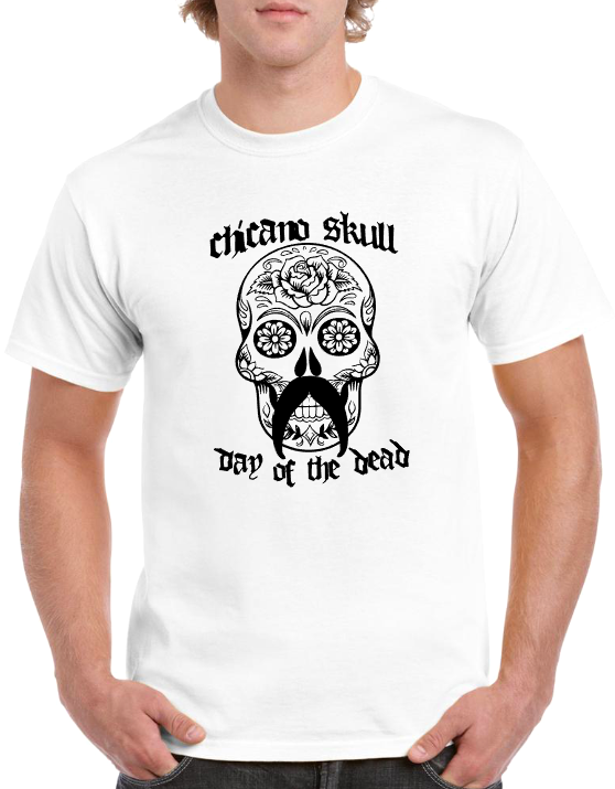 T-shirt CHICANO SKULL, DAY OF THE DEAD
