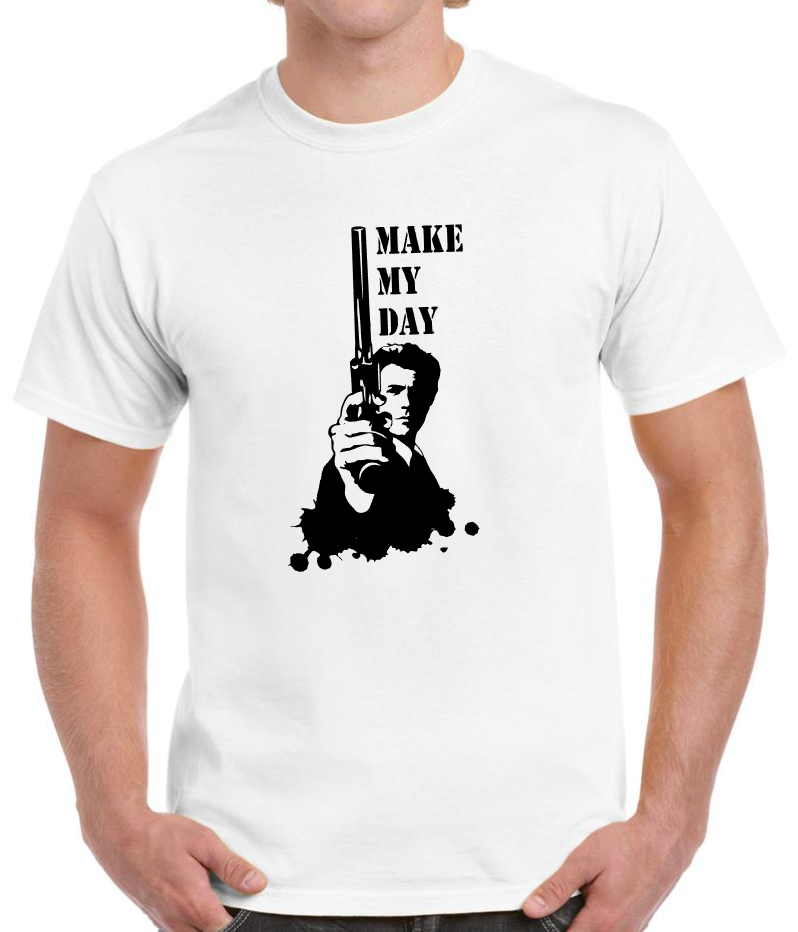 T-shirt_DIRTY_HARRY_CLINT_EASTWOOD MAKE MY DAY