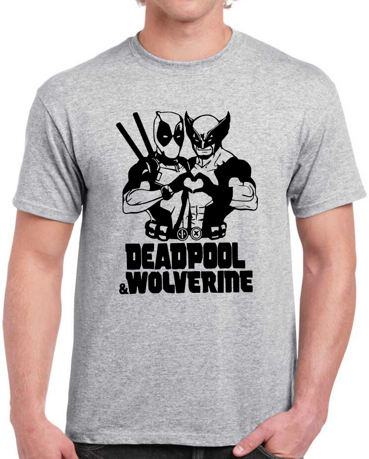 T-shirt Deadpool et wolverine love