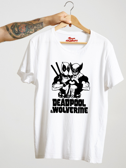 T-shirt Deadpool and wolverine love