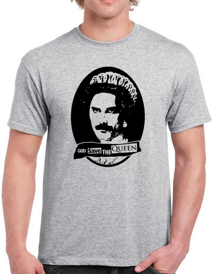T-shirt avec FREDDIE MERCURY, GOD SAVE THE QUEEN
