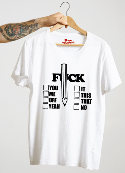 T-shirt FUCK Options