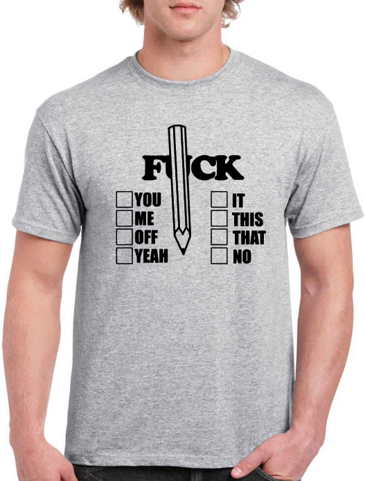 T-shirt FUCK Options