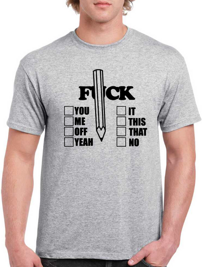 T-shirt FUCK Options