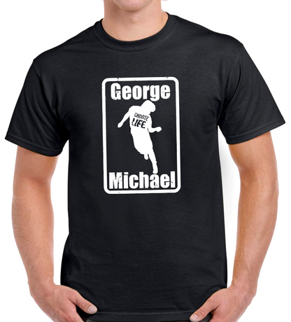 T-shirt  avec GEORGE MICHAEL choose life