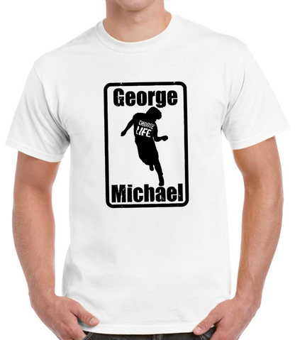 T-shirt  avec GEORGE MICHAEL choose life