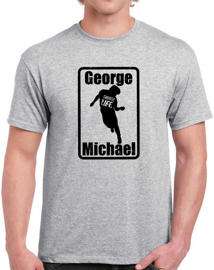 T-shirt  avec GEORGE MICHAEL choose life