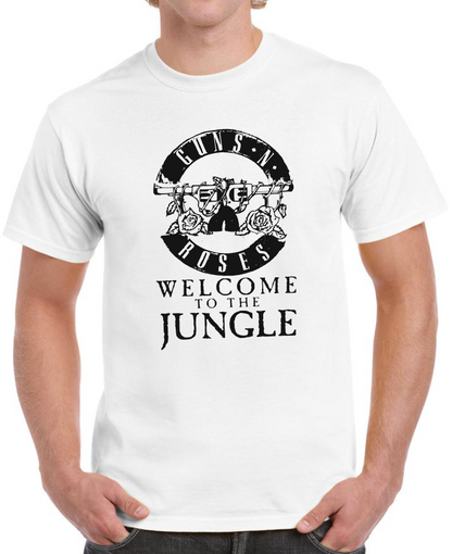 T-shirt avec GUNS N ROSES, WELCOME TO THE JUNGLE